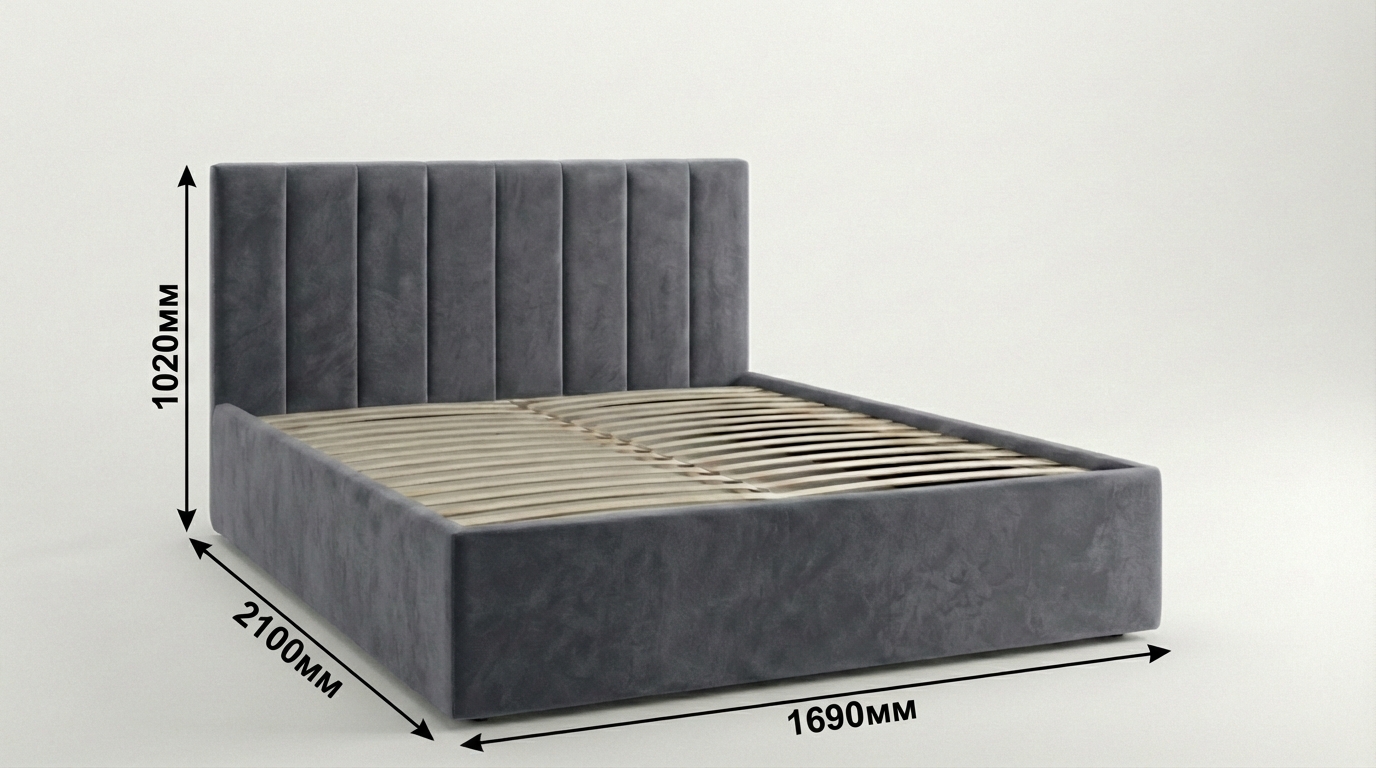 Двуспальные кровати - изображение №4 "Кровать Агата 160х200 "  на www.Angstrem-mebel.ru